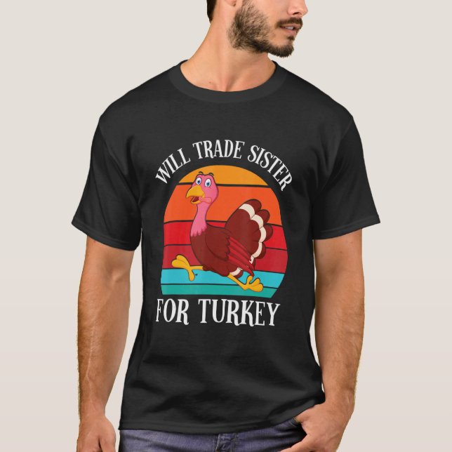 T-shirt La Turquie courra Thanksgiving Day (Jour de l'Acti (Devant)