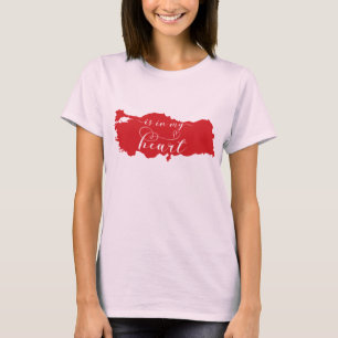 T-shirt La Turquie est dans mon coeur
