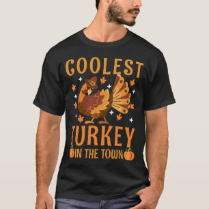T-shirt La Turquie la plus froide cite un Thanksgiving hum