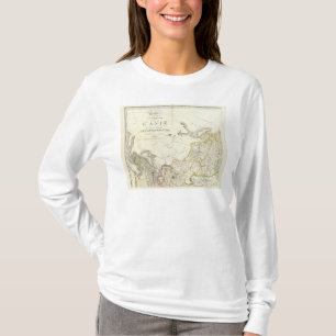 T-shirt La Turquie, la Russie et la carte gravée parAsie