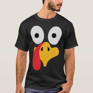 T-shirt La Turquie mignonne tombe Thanksgiving