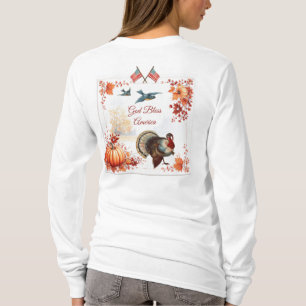 T-shirt La Turquie patriotique Thanksgiving