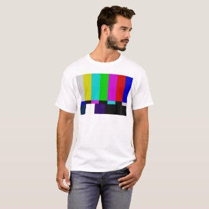 T-shirt La TV barre l'essai de couleur