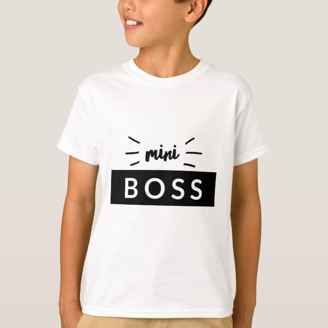 T-shirt La typographie coordonnée des mini enfants de (Devant)