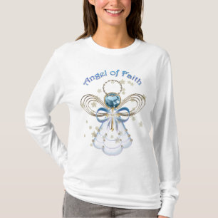 T-shirt La typographie L'Ange de Noël de la Foi et des É