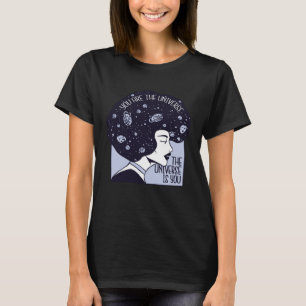 T-shirt La universe est votre citation motivationnelle