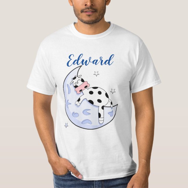 T-shirt La vache au-dessus de la lune (Devant)