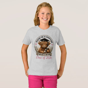 T-shirt La vache Highland du travail acharné d'aujourd'hui