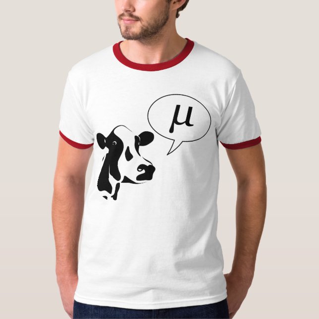 T-shirt La vache scientifique va la MU (Devant)
