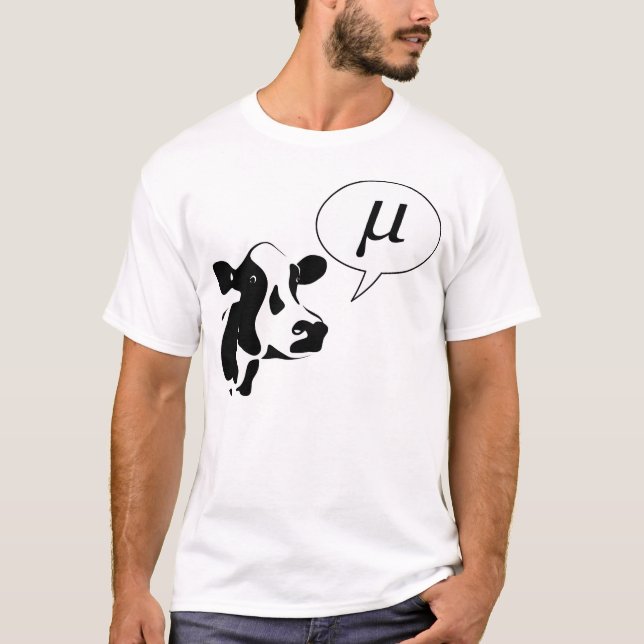 T-shirt La vache scientifique va la MU (Devant)