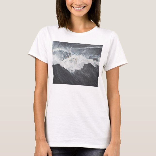 T-shirt La vague gigantesque (Devant)
