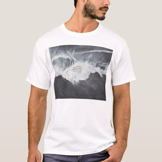 T-shirt La vague gigantesque (Devant)