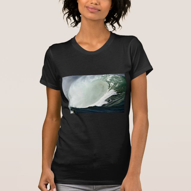 T-shirt La vague hawaïenne lâche sa puissance (Devant)