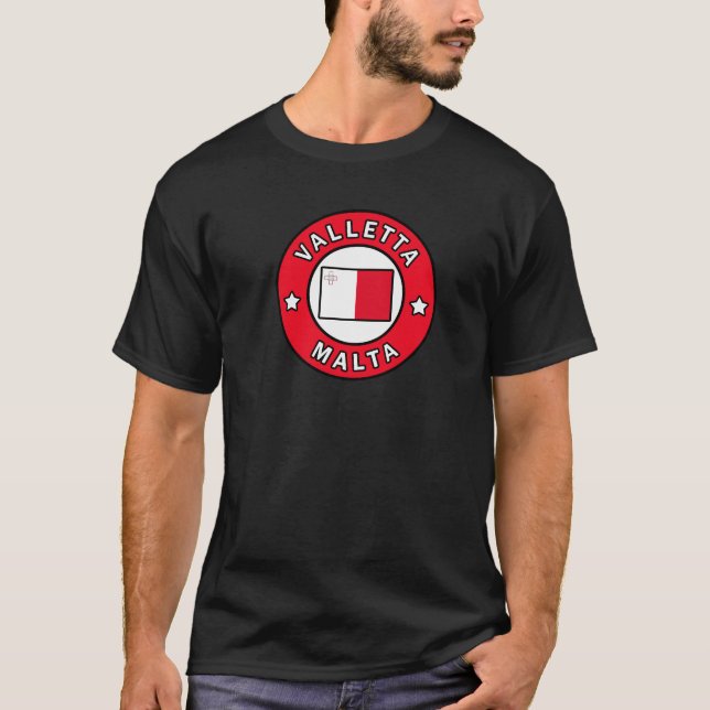 T-shirt La Valette Malte (Devant)