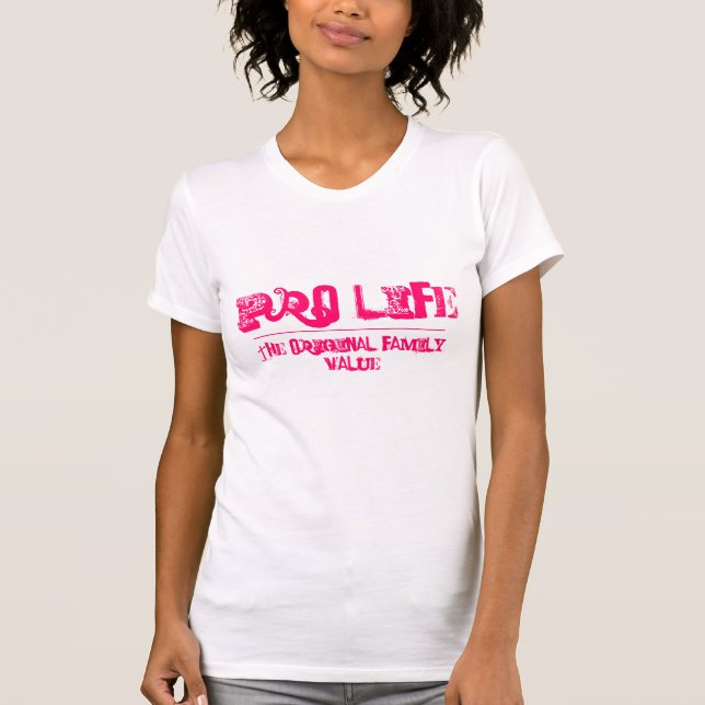 T-shirt La valeur familiale originale $17,95 (Devant)