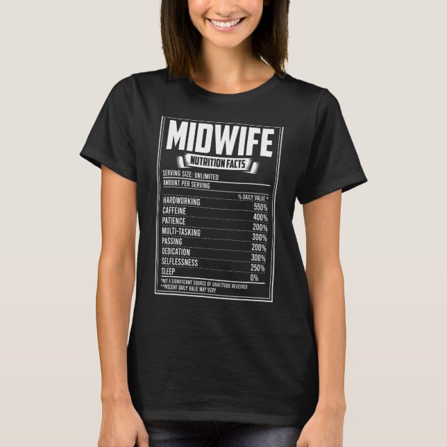 T-shirt La valeur nutritive des sages-femmes (Devant)