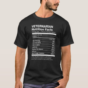 T-shirt La valeur nutritive veternaire drôle