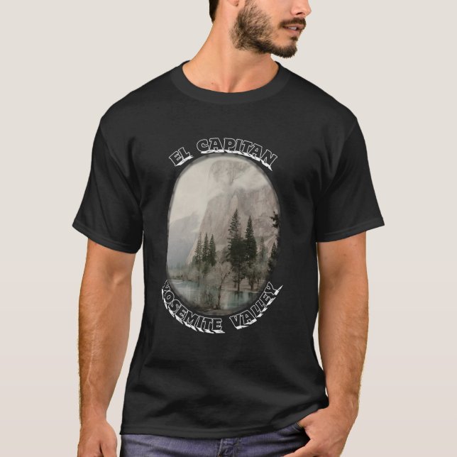 T-shirt La vallée du Yosemite d'El Capitan (Devant)