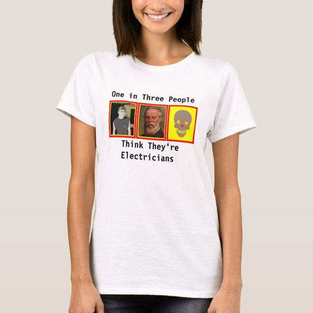 T-shirt La vengeance de l'électricien (Devant)