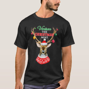 T-shirt La Venise De Viande De Noël Pour Les Chasseurs No