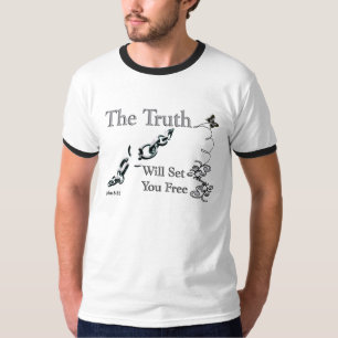 T-shirt La Vérité Vous Libérera - - Customisé