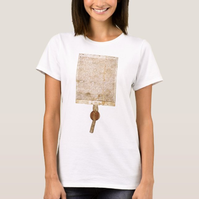 T-shirt La version 1297 de la Magna Carta (Devant)