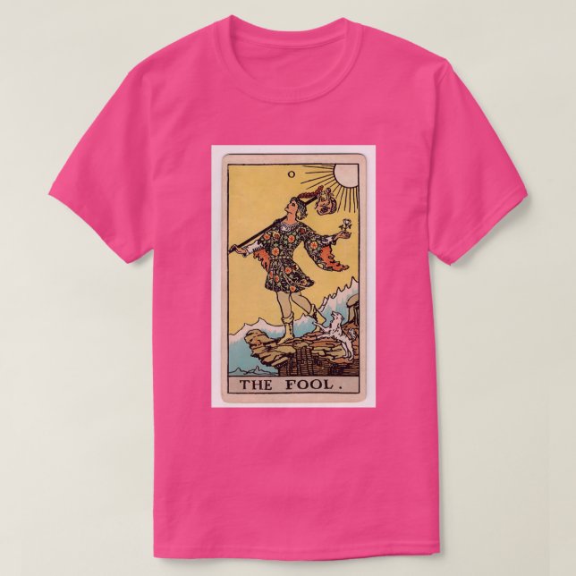T-shirt La version couleur pâle de Fool Tarot (Design devant)