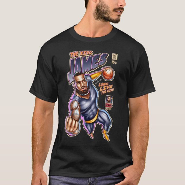 T-shirt La version noire du roi James (Devant)