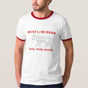 T-shirt La VIANDE est le MEURTRE, MU savoureuse et