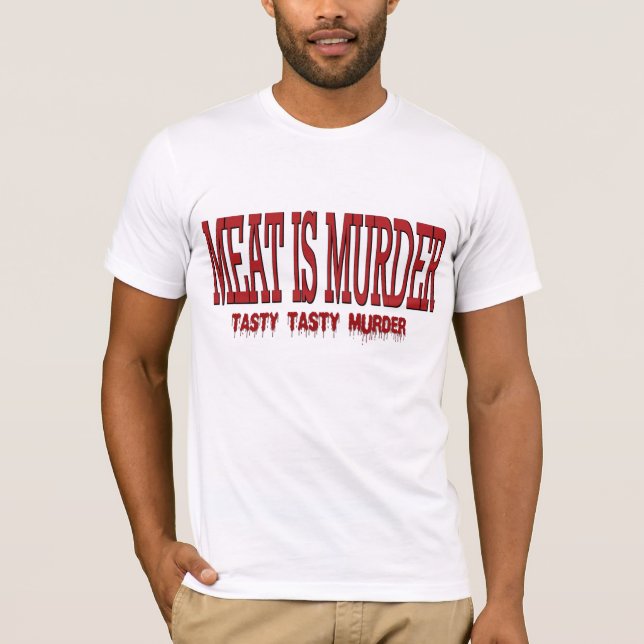T-SHIRT LA VIANDE EST MEURTRE… (Devant)