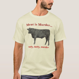 T-shirt La viande est meurtre - Angus
