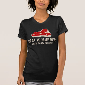 T-shirt La viande est meurtre, meurtre savoureux