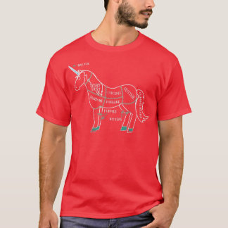 T-shirt La Viande Unicorne Chemise-Unicorne Viande T Chemi
