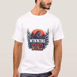 T-shirt La victoire commence à l'intérieur