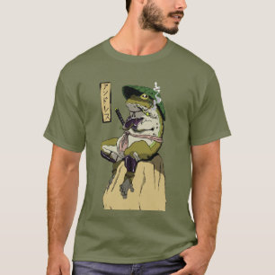 T-shirt La victoire de Frog Samurai à l'aube
