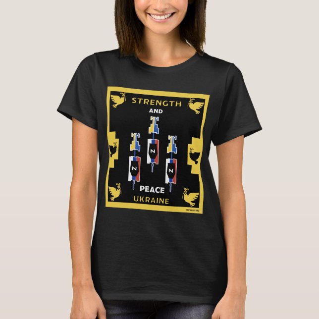 T-shirt La victoire de l'Ukraine (Devant)