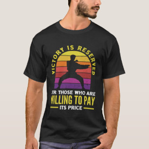 T-shirt La victoire est réservée Aikido Karaté Jiu Jitsu