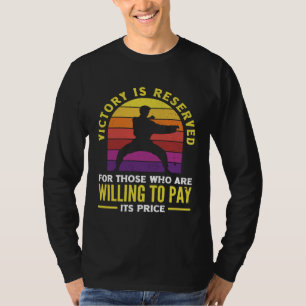 T-shirt La victoire est réservée Aikido Karaté Jiu Jitsu