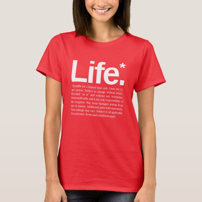 T-shirt La vie* (Devant)
