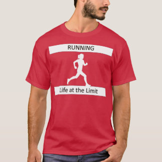 T-shirt La vie à la limite de course Marathon Jogging Spor