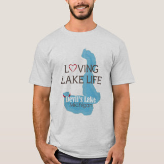 T-shirt La vie affectueuse de lac, le lac devil's,