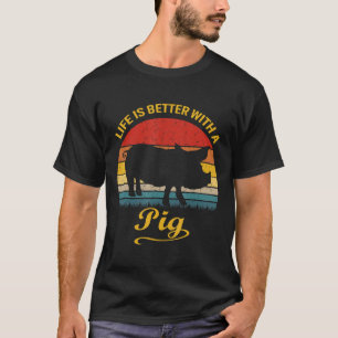 T-shirt La Vie Agricole Rétro vintage Est Meilleure Avec U