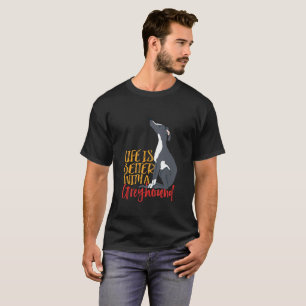 T-shirt La vie amusante de l'amoureux des chiens est meill
