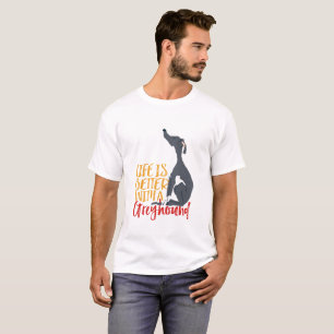 T-shirt La vie amusante de l'amoureux des chiens est meill