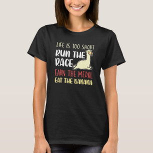 T-shirt La Vie Amusante Est Trop Courte La Course Gagner M