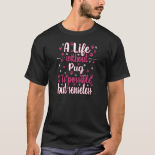 T-shirt La vie avec chien amour meilleur ami race de chien