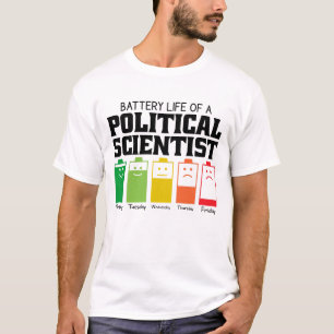 T-shirt La Vie Batterie D'Un Politologue