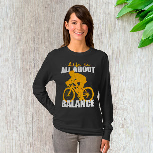 T-shirt La Vie, c'est l'équilibre du cyclisme, la motivati