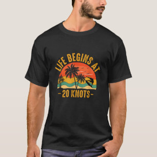 T-shirt La vie commence à 20 noeuds Juillet Fanny été