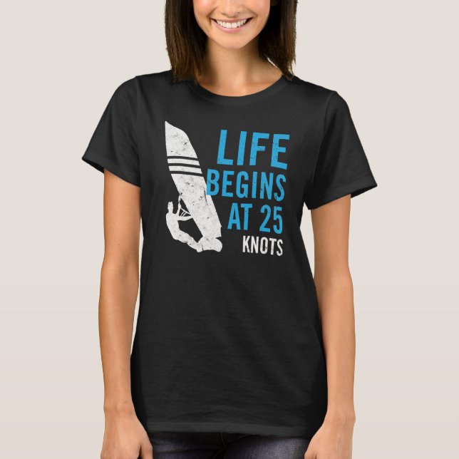T-shirt La Vie Commence À 25 noeuds (Devant)